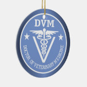 Caduceus DVM 2 Keramisch Ornament (Rechts)