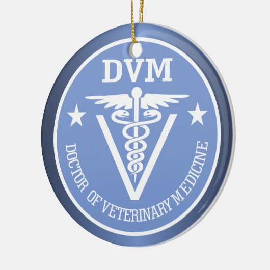 Caduceus DVM 2 Keramisch Ornament (Links)