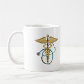 Caduceus en Stethoscoop Koffiemok (Links)