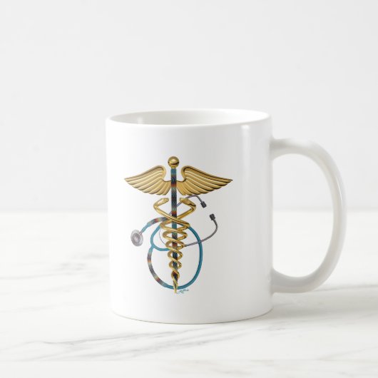 Caduceus en Stethoscoop Koffiemok (Rechts)