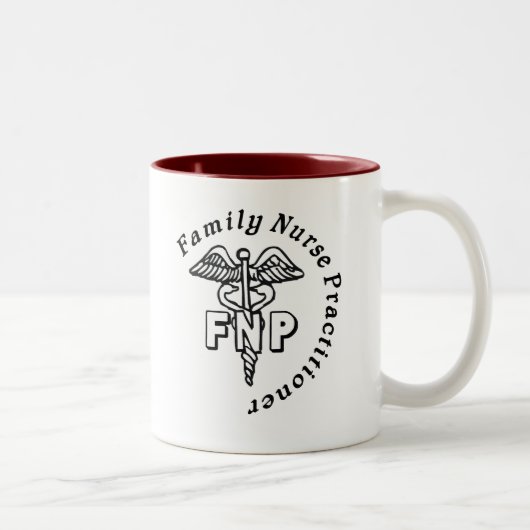 CADUCEUS FNP FAMILY NURSE PRACTITIONER TWEEKLEURIGE KOFFIEMOK (Rechts)