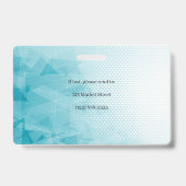 Caduceus geometrisch medisch foto-ID Badge (Achterkant)