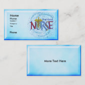 Caduceus geregistreerd verpleegkundige visitekaart visitekaartje (Voorkant / Achterkant)