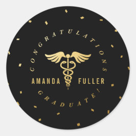 Caduceus Graduation Party Decoratie Sticker