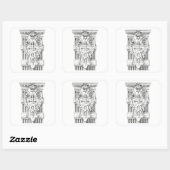 CADUCEUS Grote Vierkante Stickers (Vel)