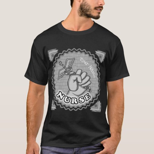 Caduceus handverpleegkundige t-shirt (Voorkant)