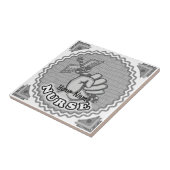 Caduceus handverpleegkundige tegeltje (Zijkant)