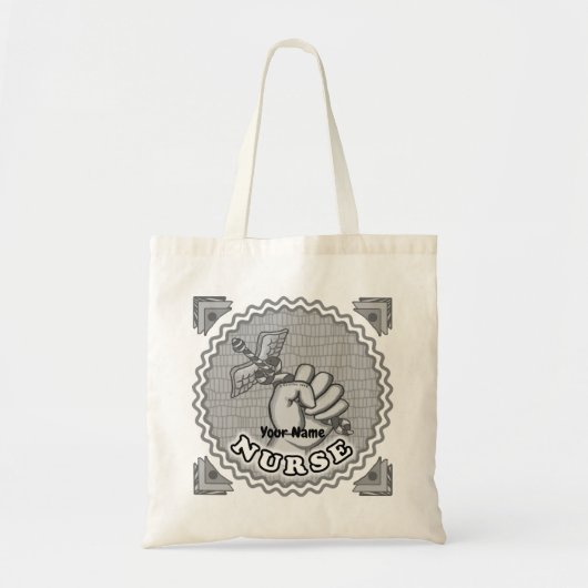Caduceus handverpleegkundige tote bag (Voorkant)