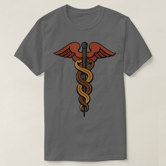Caduceus Hermes T Son of Zeus God Greek Mythology T-shirt (Design voorkant)