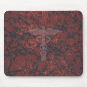 Caduceus het medische symbool voor een arts of ver muismat