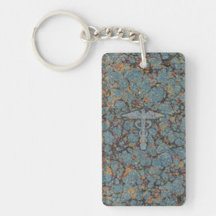 Caduceus het medische symbool voor een arts of ver sleutelhanger