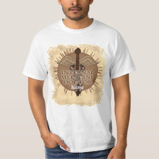 Caduceus internist arts t-shirt