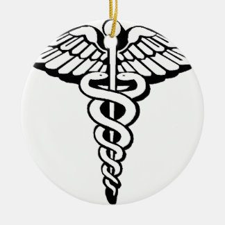 Caduceus Keramisch Ornament