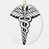 Caduceus Keramisch Ornament (Links)