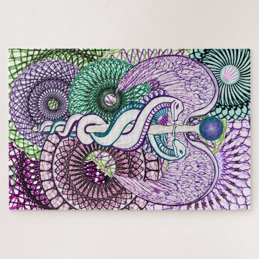 Caduceus Legpuzzel (Horizontaal)