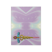 CADUCEUS, levendig goud in de vorm van Violet Blue Notitieblok (Linkerzijde)