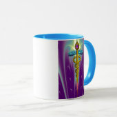 CADUCEUS, levendige goudametist Mok (Voorkant rechts)