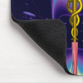 CADUCEUS, levendige goudametist Muismat (Hoek)