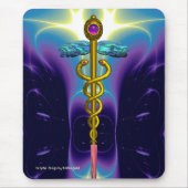 CADUCEUS, levendige goudametist Muismat (Voorkant)