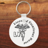CADUCEUS LVN LOGO LICENSED VOCATIONAL NURS SLEUTELHANGER (Voorkant)
