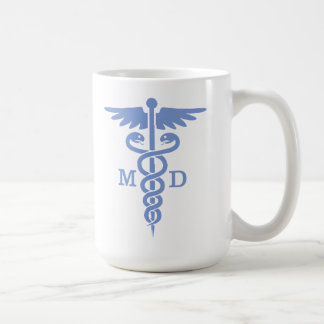 Caduceus MD (blauw) Koffiemok