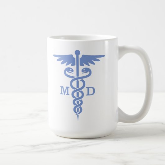 Caduceus MD (blauw) Koffiemok (Rechts)