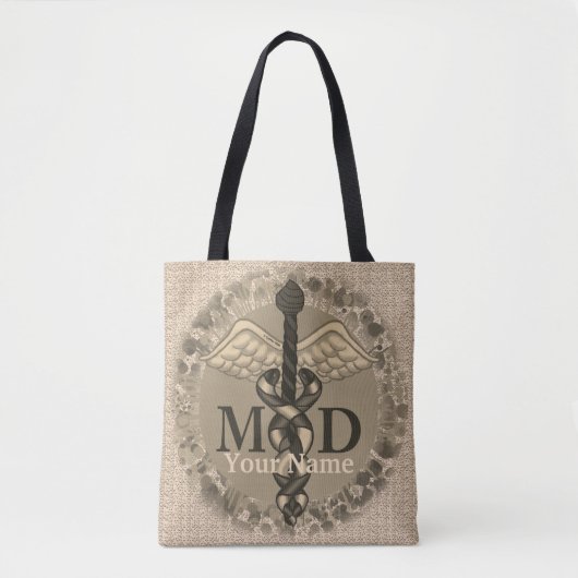 Caduceus MD Dokter boodschappentas Tote Bag (Voorkant)