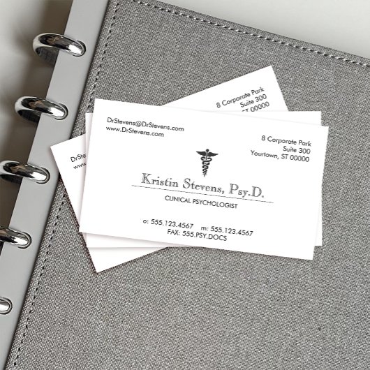 Caduceus Medical Professional Zuster of Doctor Visitekaartje