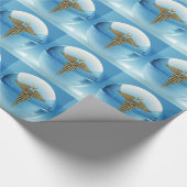 Caduceus Medical Symbol Wrapping Paper Cadeaupapier (Hoek)