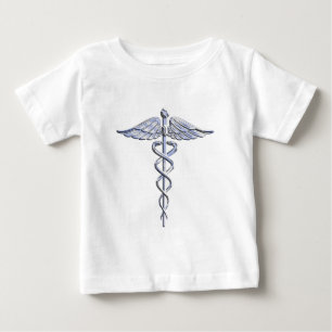 Caduceus Medical Symbool op zwart