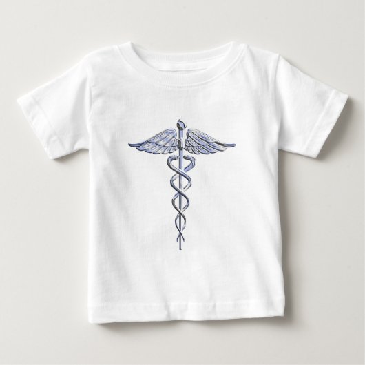 Caduceus Medical Symbool op zwart (Voorkant)