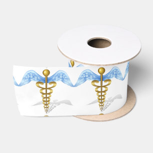 Caduceus Medical Symbool Satijnen Lint