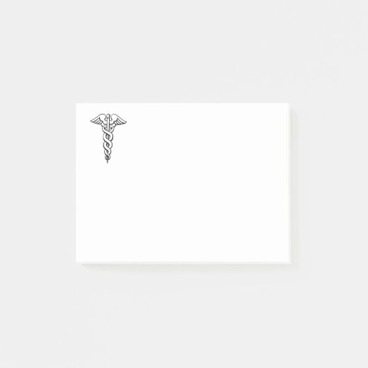 Caduceus medisch symbool post-it® notes (Voorkant)