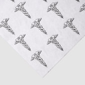 Caduceus medisch symbool tissuepapier (Detail)