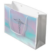 Caduceus medisch symbool voor moeder achterdeur large cadeautasje (Voorkant Gekanteld)