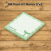 Caduceus met bladachtergrond post-it® notes