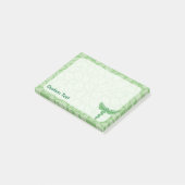 Caduceus met bladachtergrond post-it® notes (Schuin)