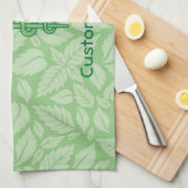 Caduceus met bladeren Achtergrond Handdoek (Quarter Fold)