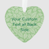 Caduceus met bladeren Achtergrond Ornament (achterkant)