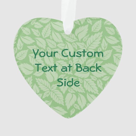 Caduceus met bladeren Achtergrond Ornament (achterkant)