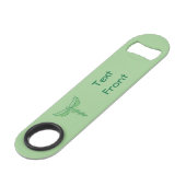 Caduceus met bladeren flesopener speed flessenopener (Voorkant Gekanteld)