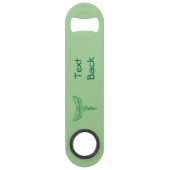 Caduceus met bladeren flesopener speed flessenopener (Achterkant)