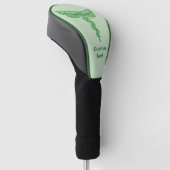Caduceus met bladeren golfheadcover (Schuin)