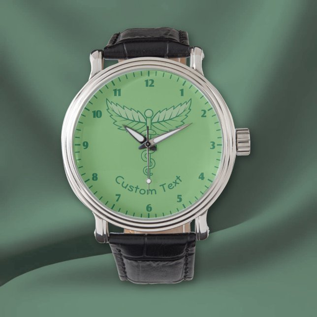 Caduceus met bladeren horloge (Creator heeft geüpload)