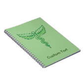 Caduceus met Bladeren Notitieboek (Rechterzijde)