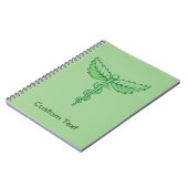 Caduceus met Bladeren Notitieboek (Linkerzijde)