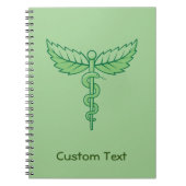 Caduceus met Bladeren Notitieboek (Voorkant)