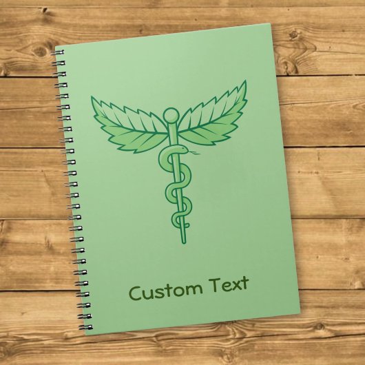 Caduceus met Bladeren Notitieboek