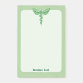 Caduceus met bladeren post-it® notes (Voorkant)
