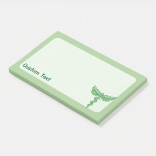 Caduceus met bladeren post-it® notes